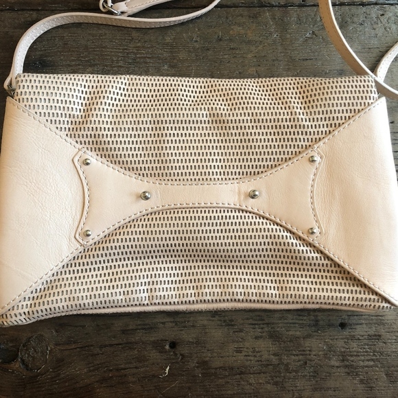 McQ Alexander McQueen Pink Perforated Leather Bag - Picture 7 of 8